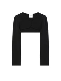 Cardigan court en maille - Black