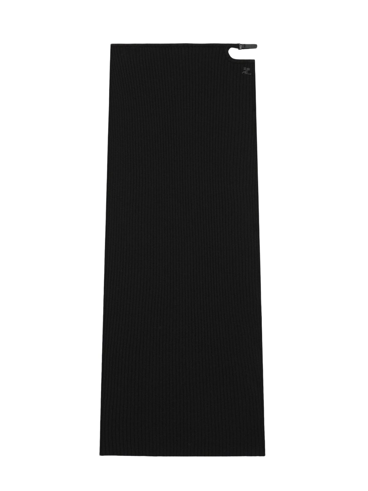 Jupe midi Loop en maille - Black