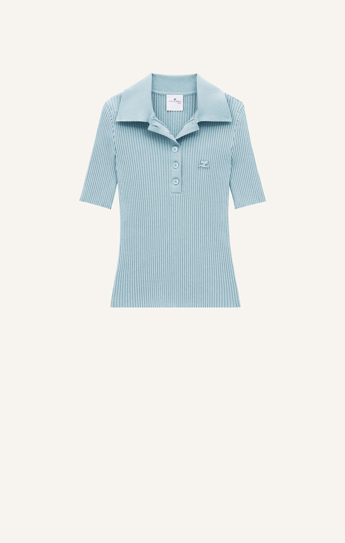 POLO ICONIQUE EN MAILLE CÔTELÉE