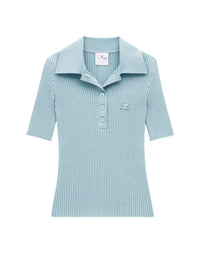 PRIX MARQUE : 140 / POLO ICONIQUE EN MAILLE CÔTELÉE