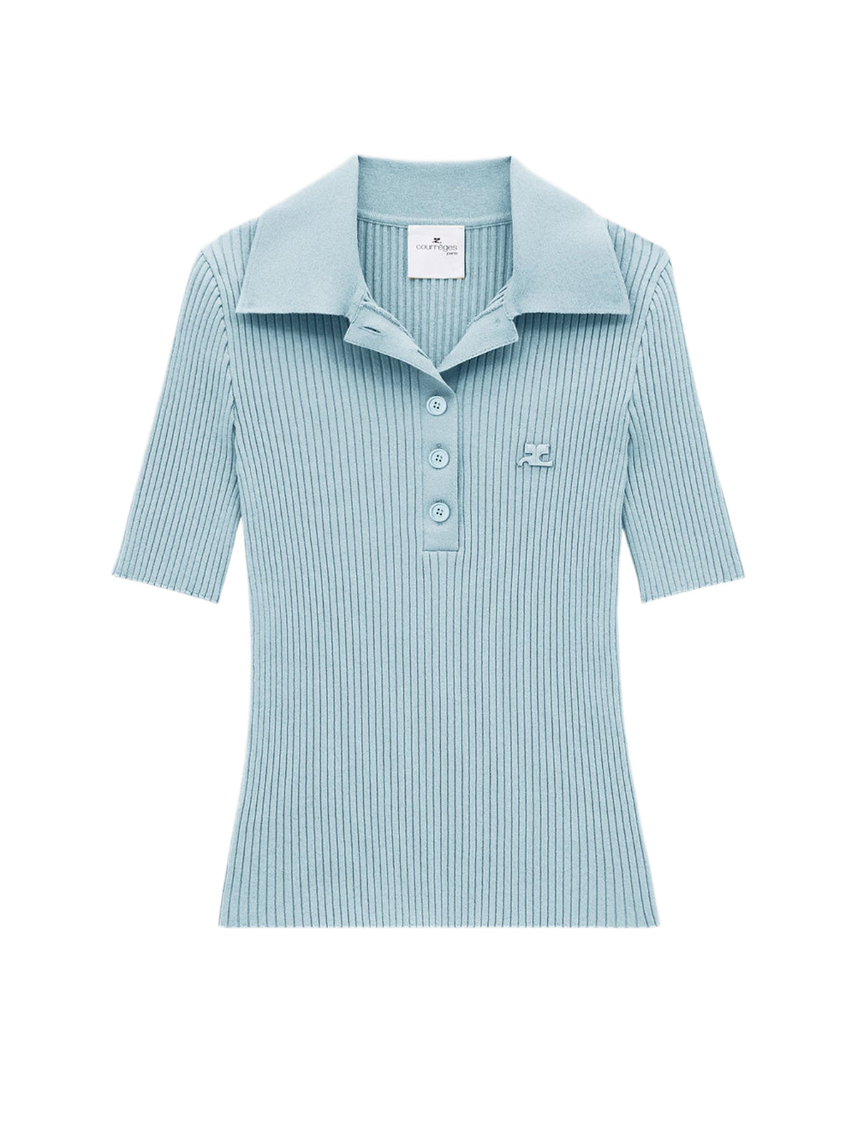 PRIX MARQUE : 140 / POLO ICONIQUE EN MAILLE CÔTELÉE