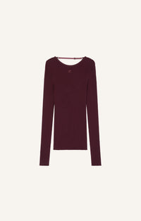 ELASTIC WRISTS RIB KNIT