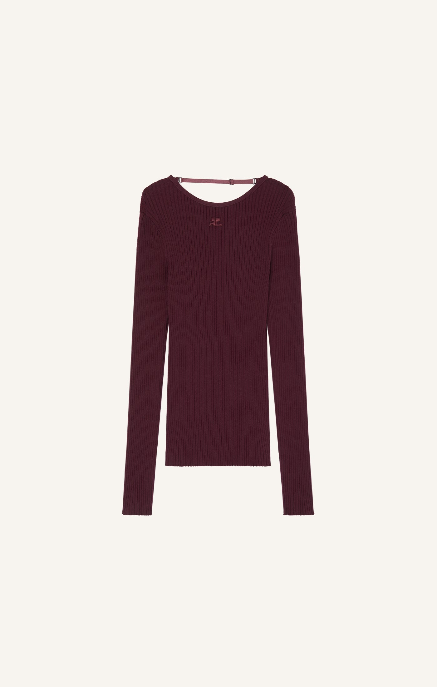 ELASTIC WRISTS RIB KNIT