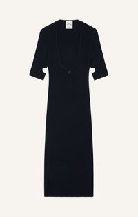 MINI ROBE CUT-OUT EN MAILLE