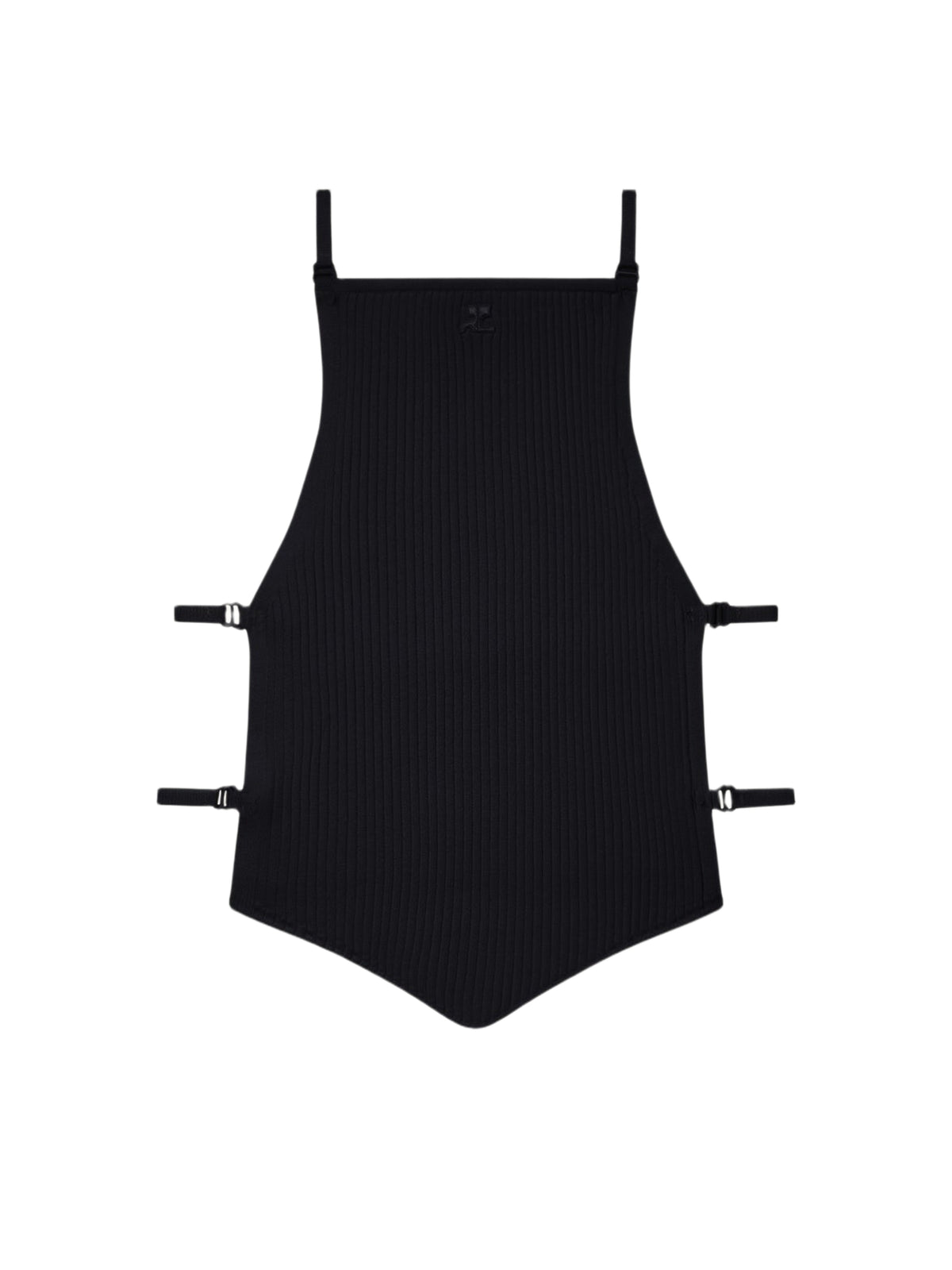 Top pointe détail lingerie - Black