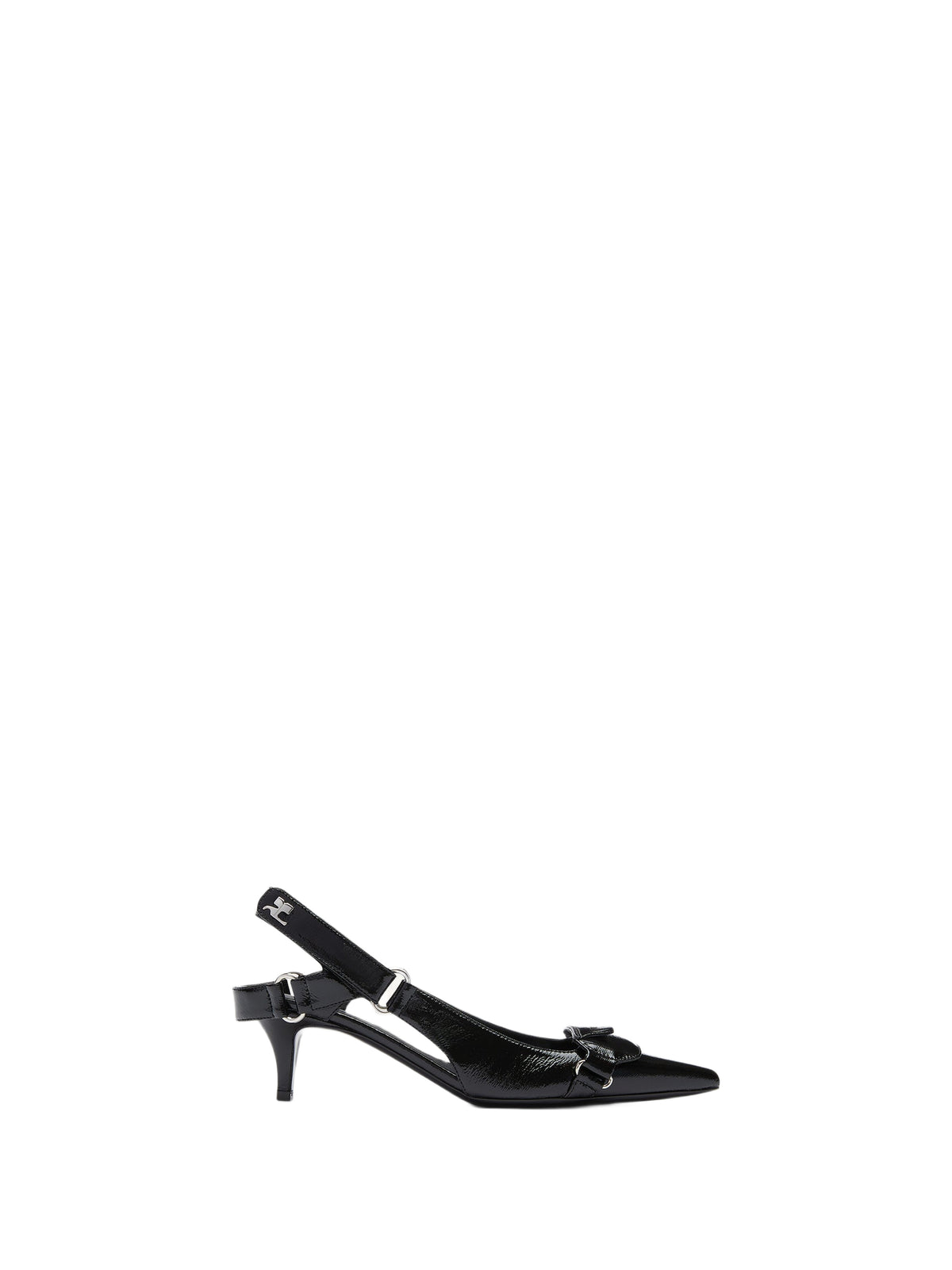 Slingbacks Racer en vinyle - Black