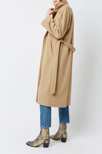 Max Folk wool coat - Beige