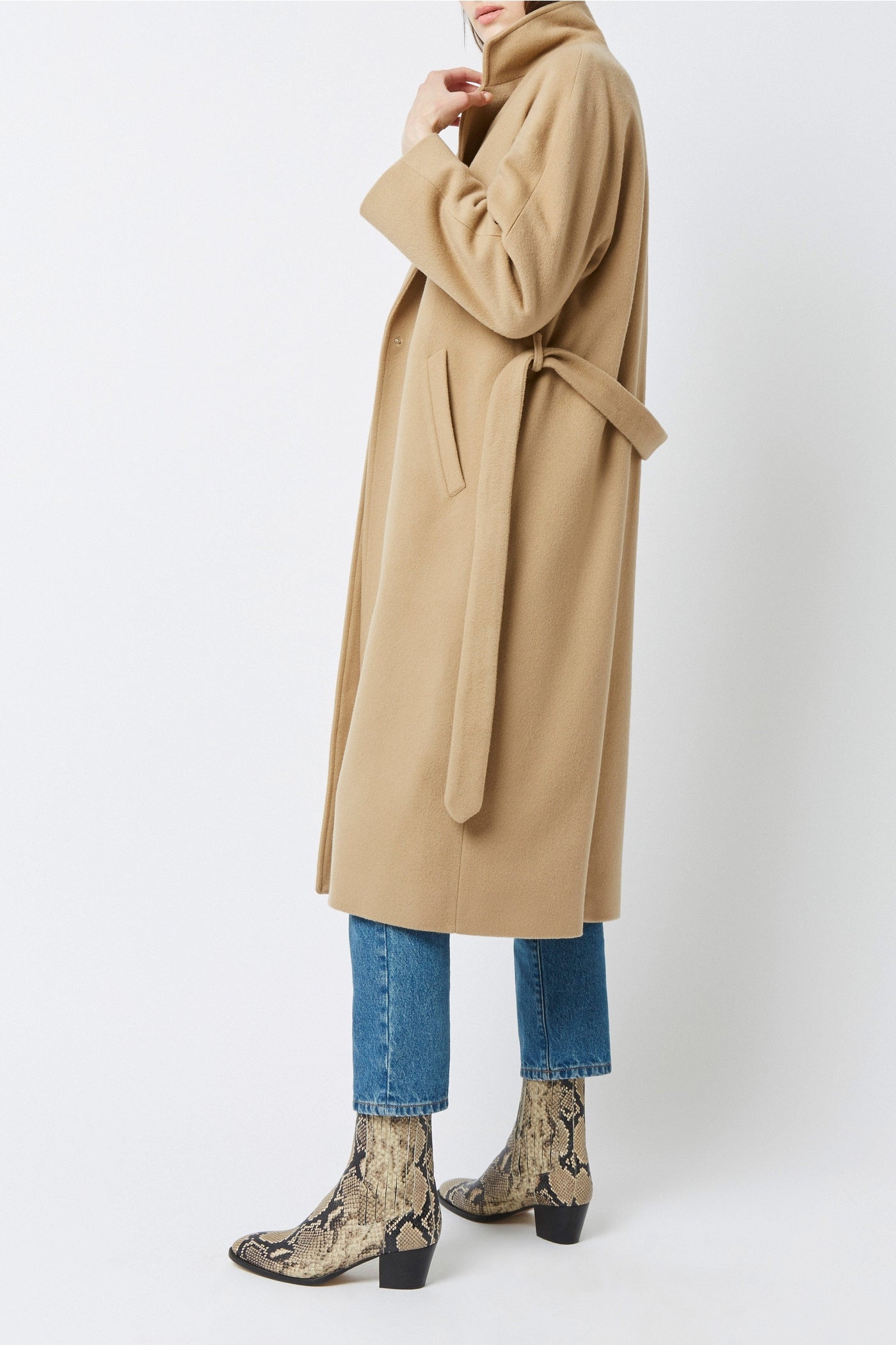 Max Folk wool coat - Beige