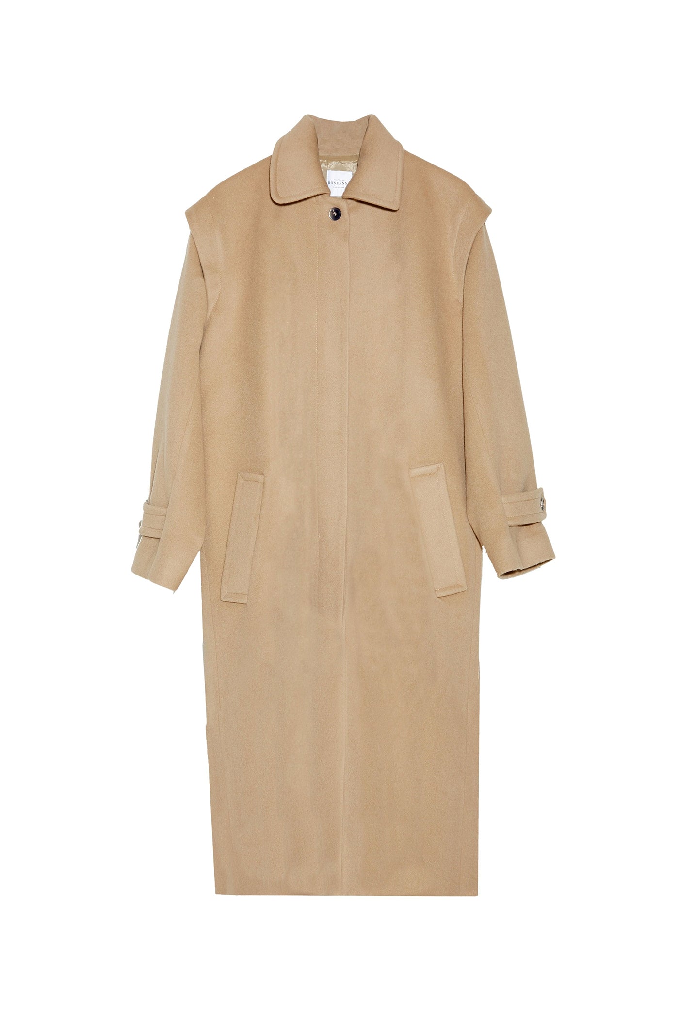 Manteau Alba Folk en laine - Beige