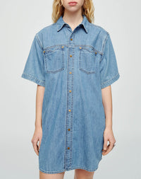 Oversized shirt dress - Stoned Ciel