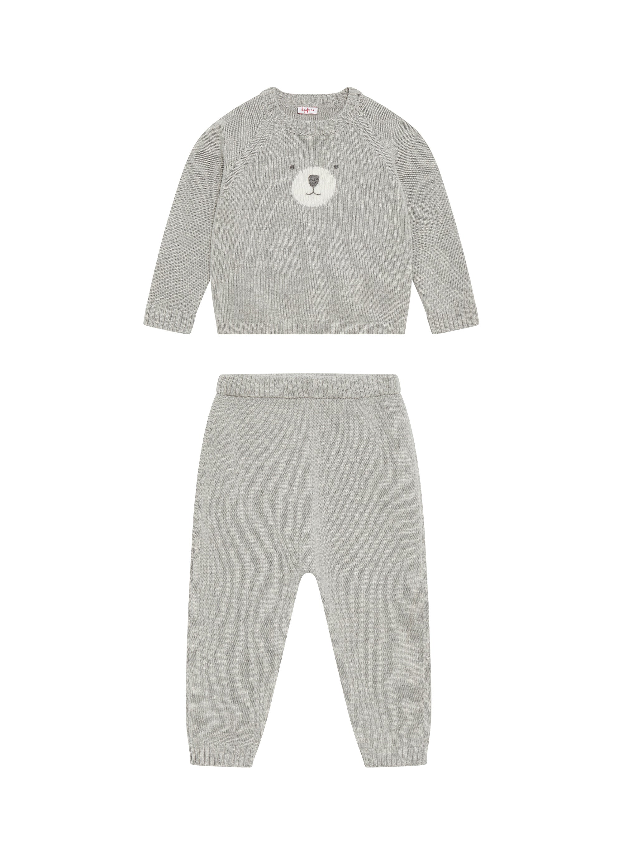 Wool two-piece set - Cloud Grey