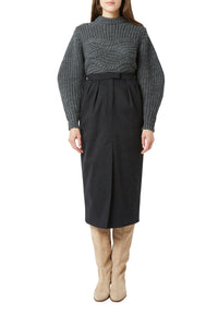 Jupe Morningen en laine - Anthracite