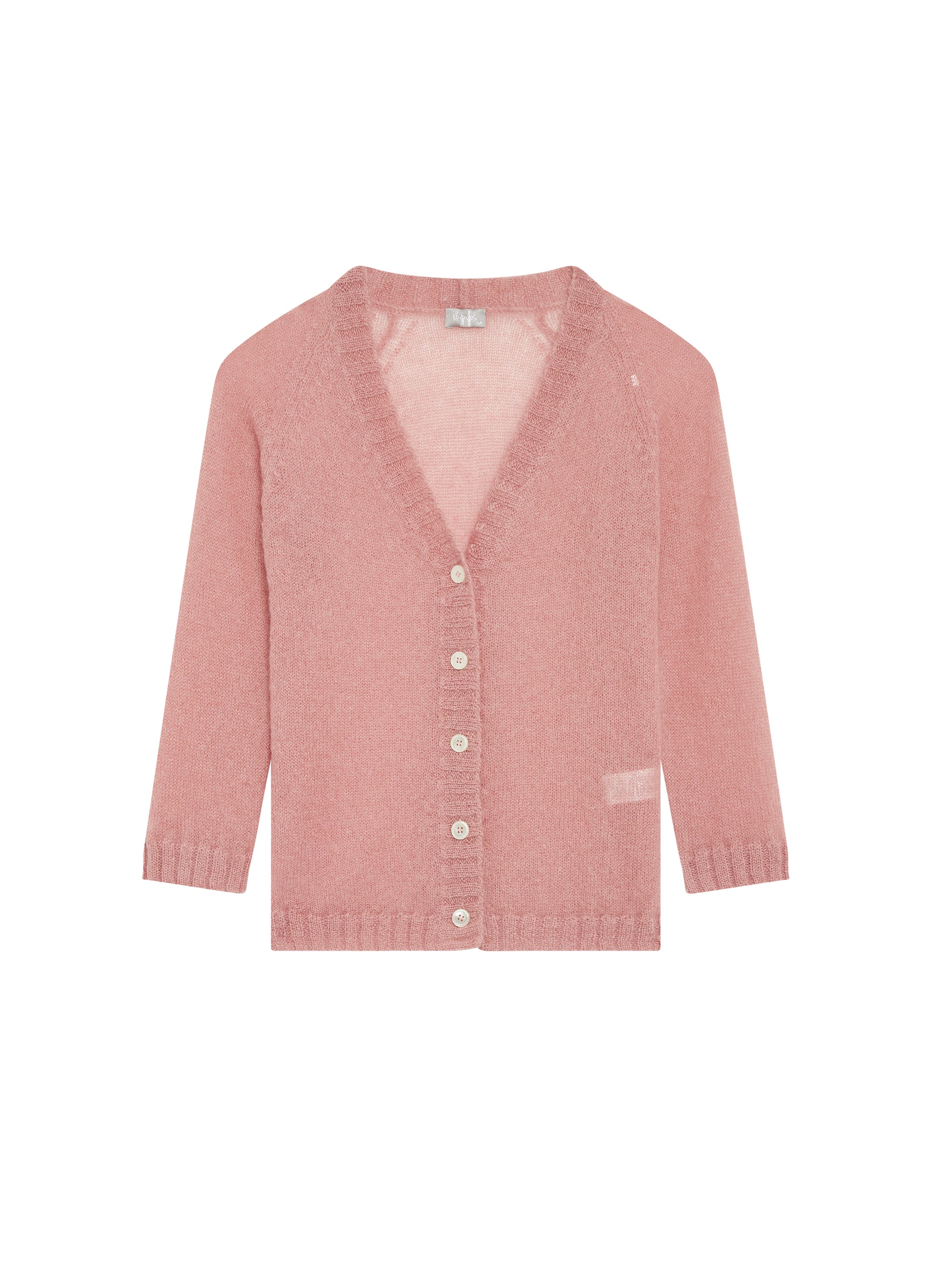 Long wool cardigan - Rosa