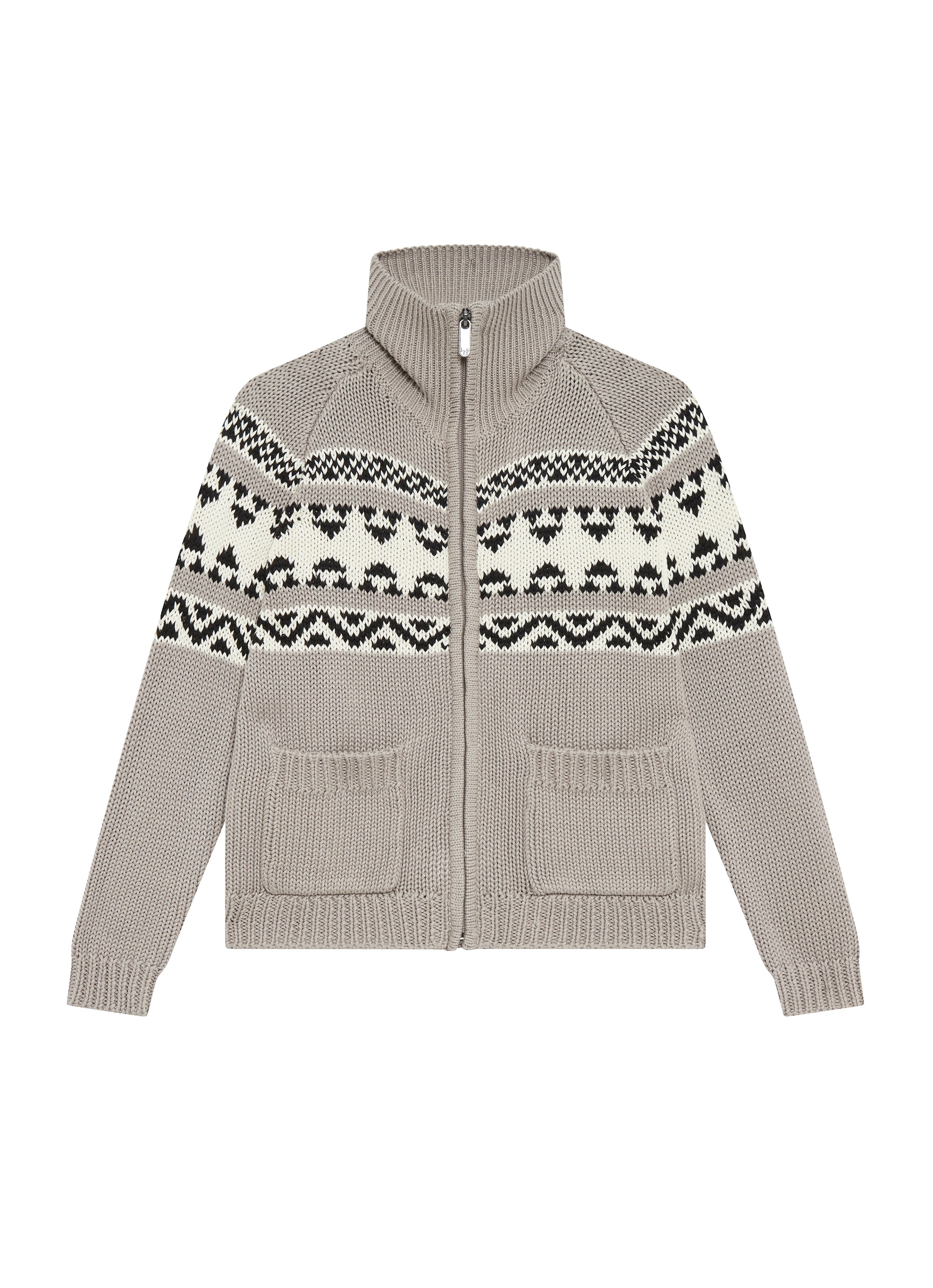 Jacquard cardigan - Nube & Latte