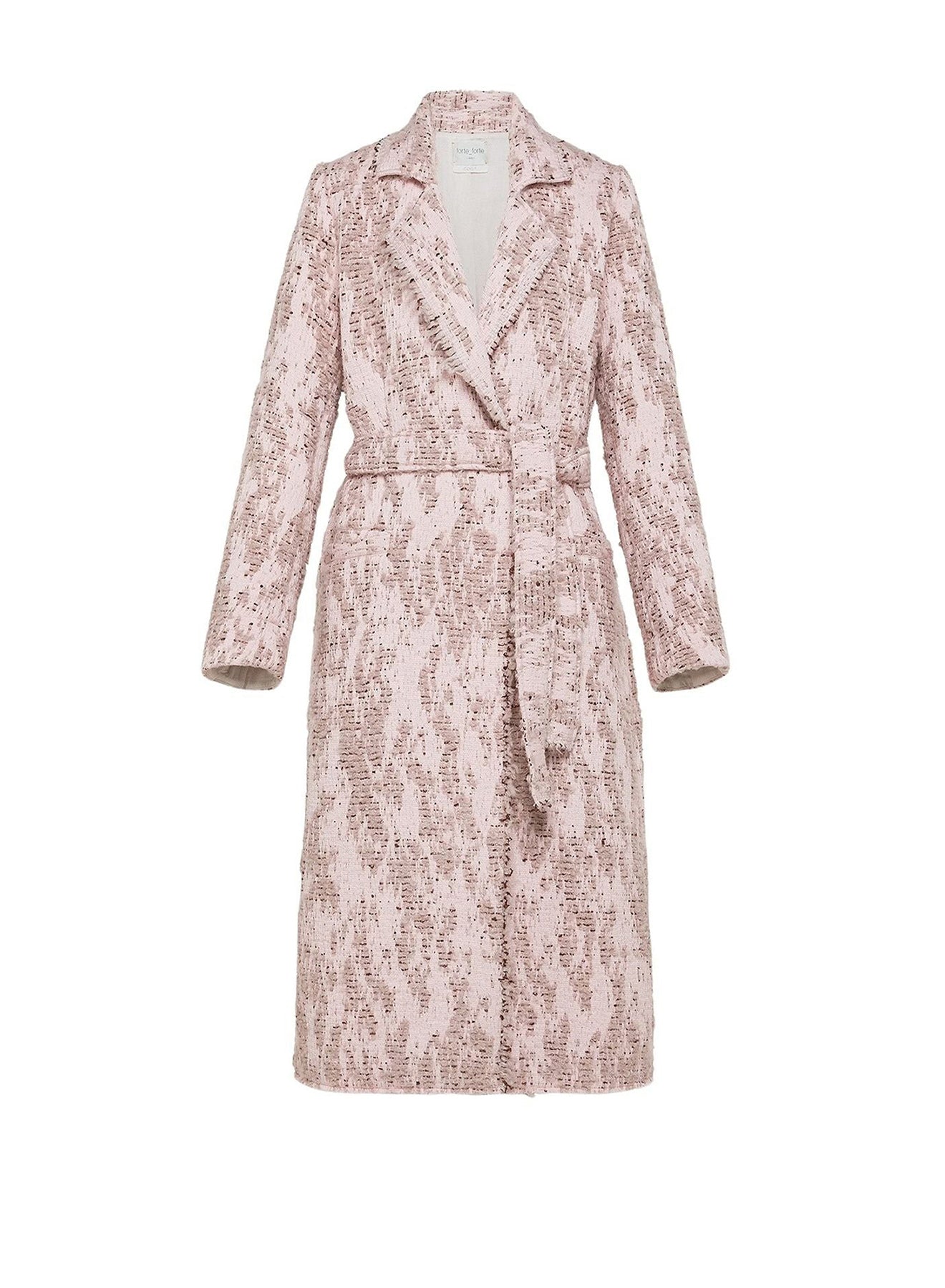 Manteau en jacquard bouclé - Rose