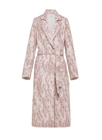 Manteau en jacquard bouclé - Rose