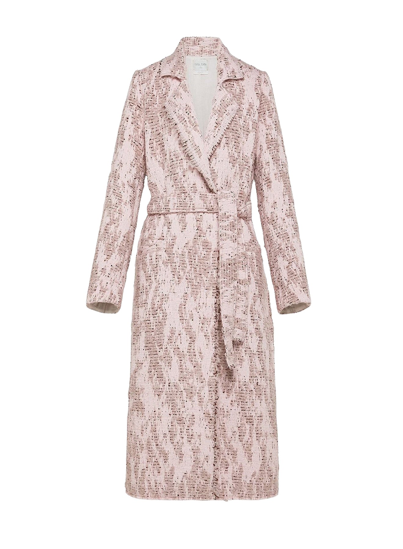 Manteau en jacquard bouclé - Rose