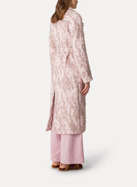Manteau en jacquard bouclé - Rose