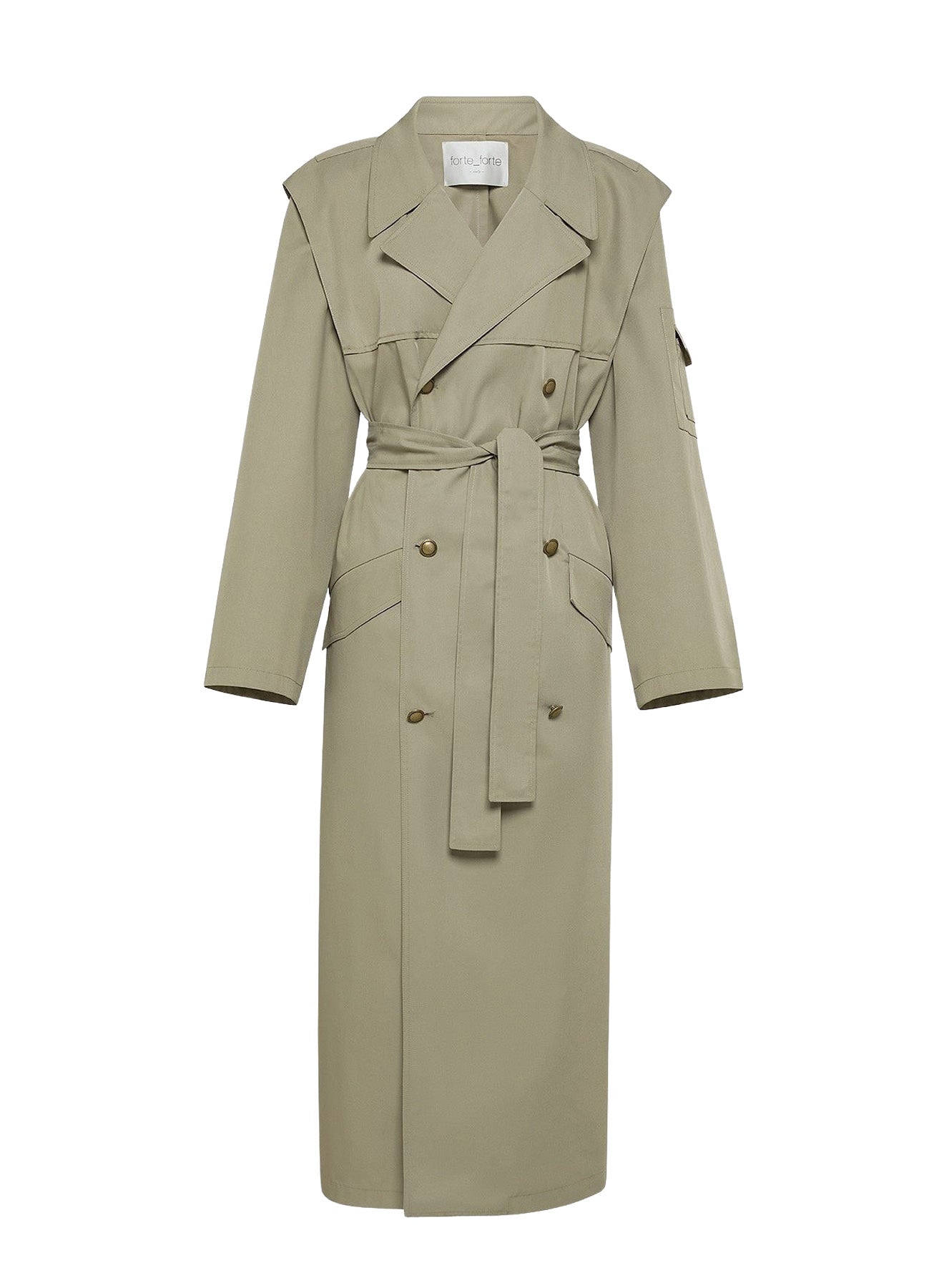 Trench-coat ceinturé - Olive