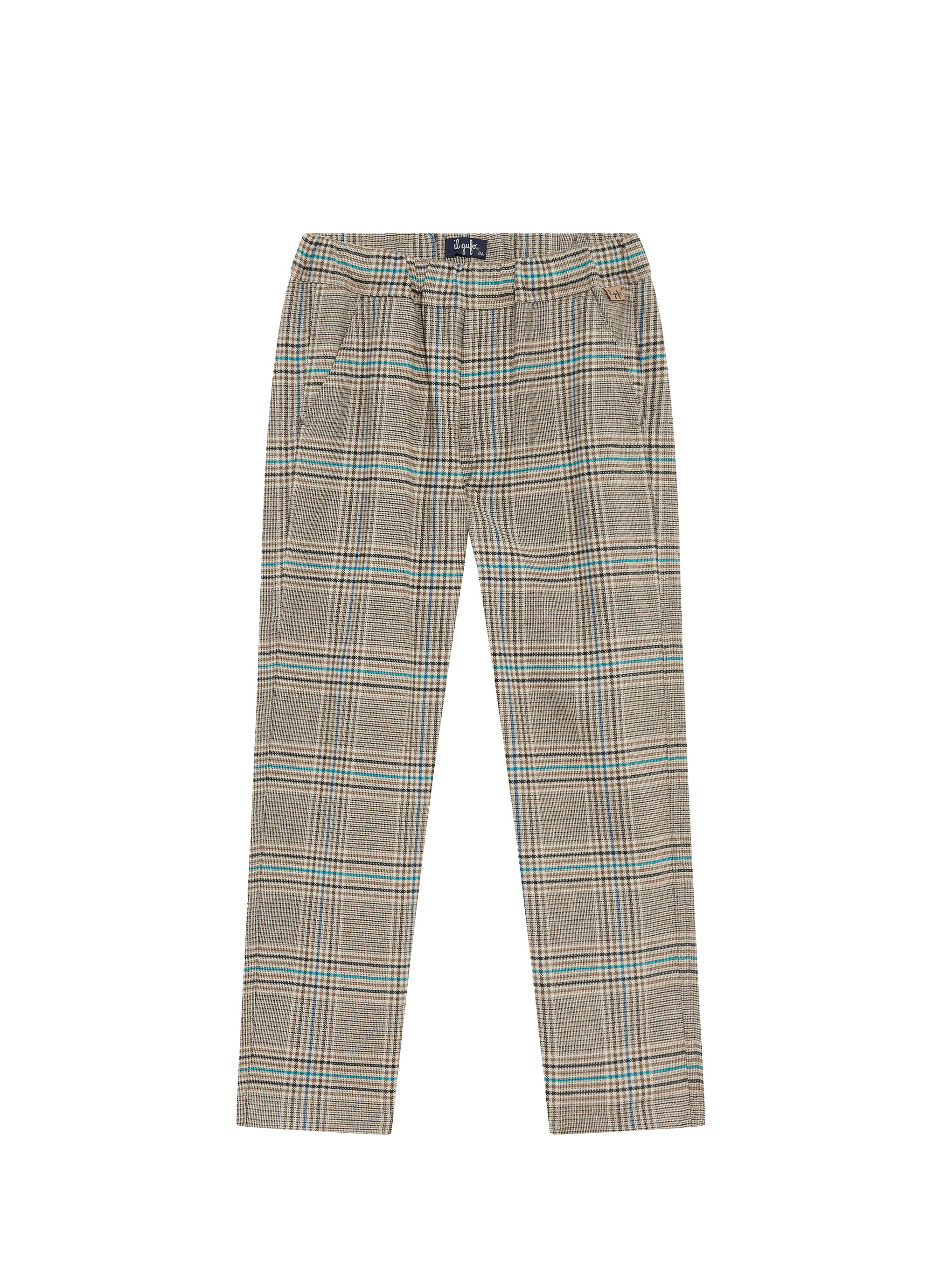 Checked trousers - Mirtillo