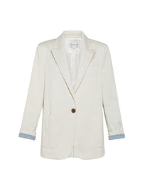 Blazer coupe droite - Ivory