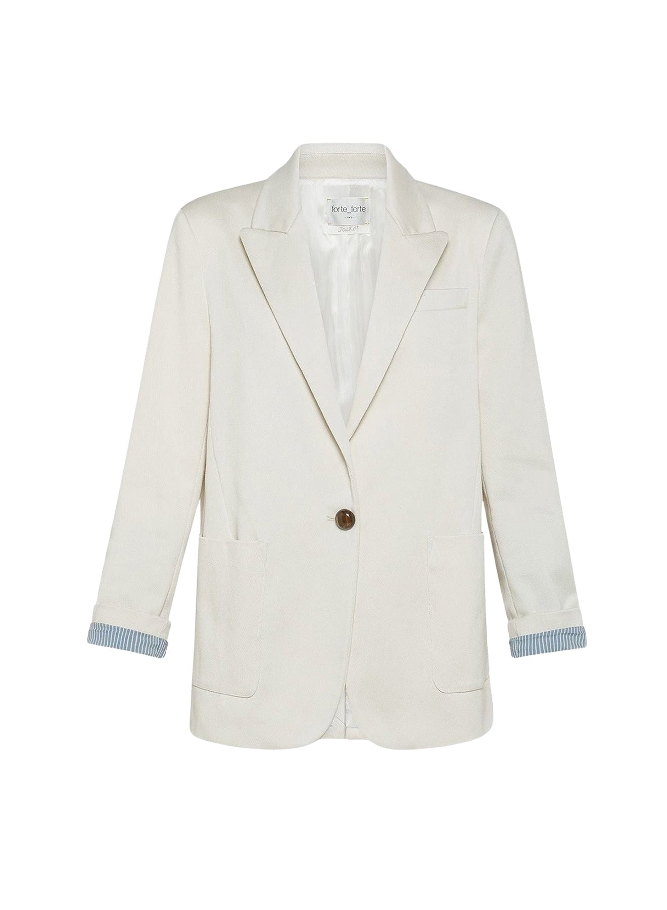 Blazer coupe droite - Ivory
