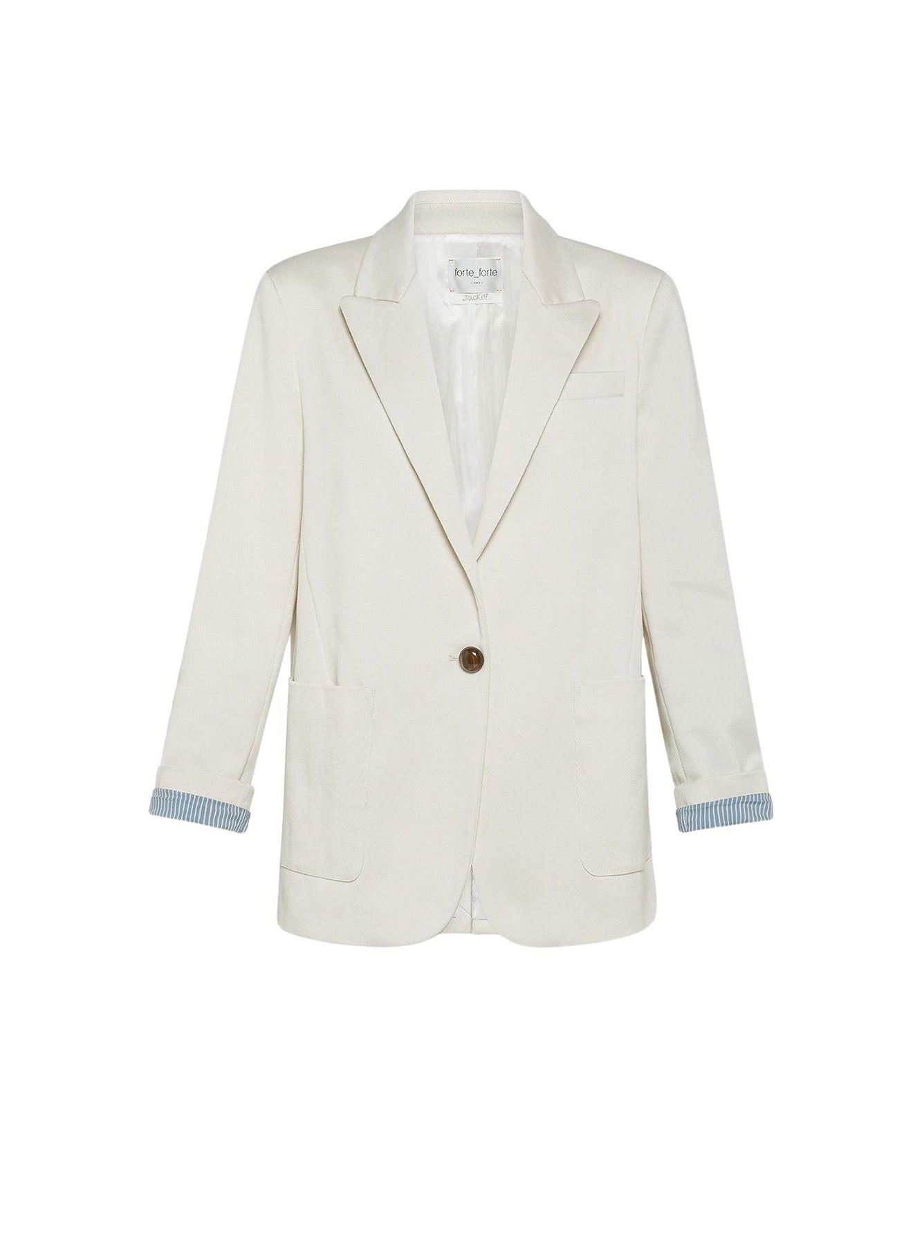 Blazer coupe droite - Ivory