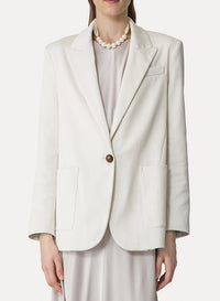Blazer coupe droite - Ivory