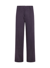 Pantalon droit en coton - Ink