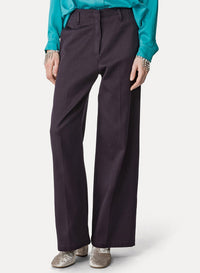 Pantalon droit en coton - Ink