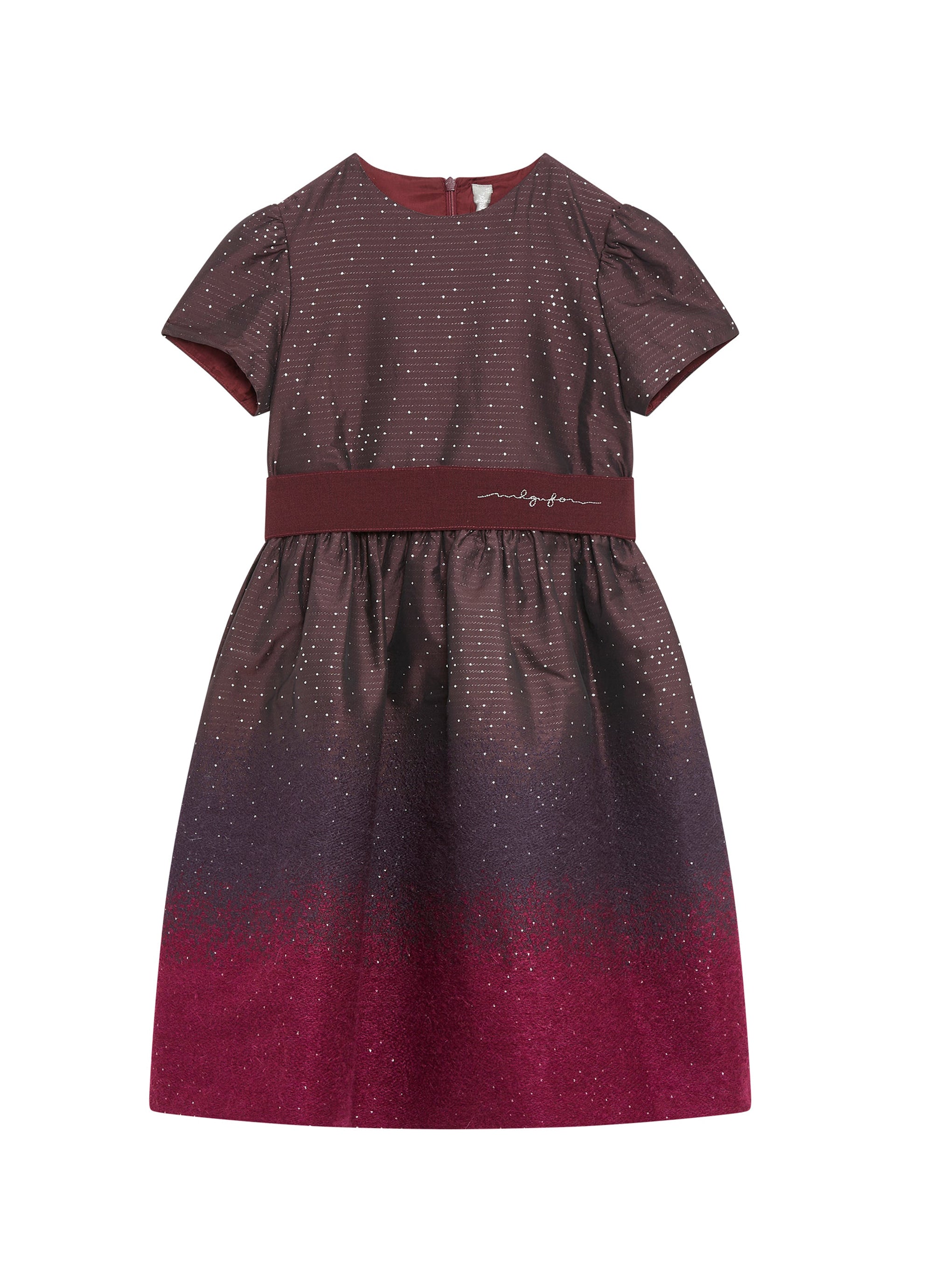 Taffeta dress with wool inserts - Mora & Vino