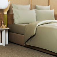 LUSH AJOUR / DOUBLE HOUSSE DE COUETTE SET AVEC 2 TAIE D'OREILLER 51X71  AVEC UN DRAP PLAT