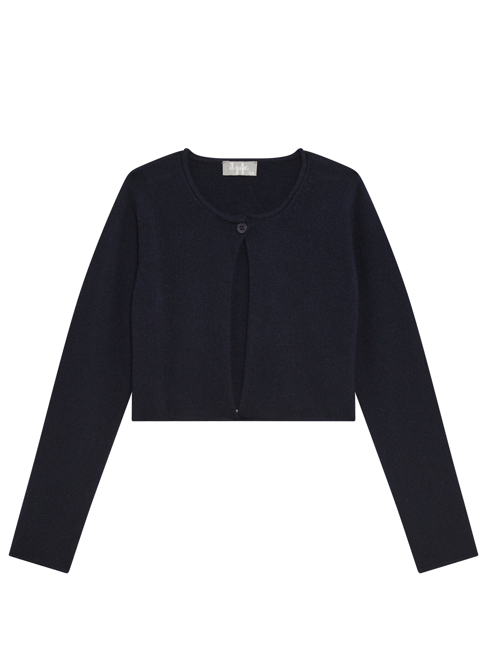 Cardigan court en laine - Blue