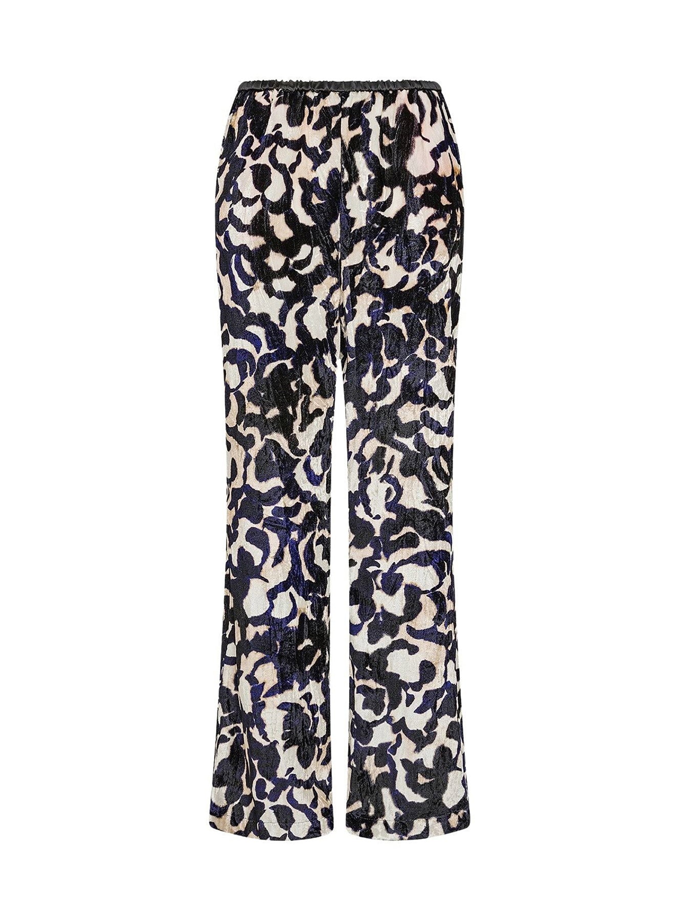 Pantalon évasé en velours à imprimé Alchemy - Ink