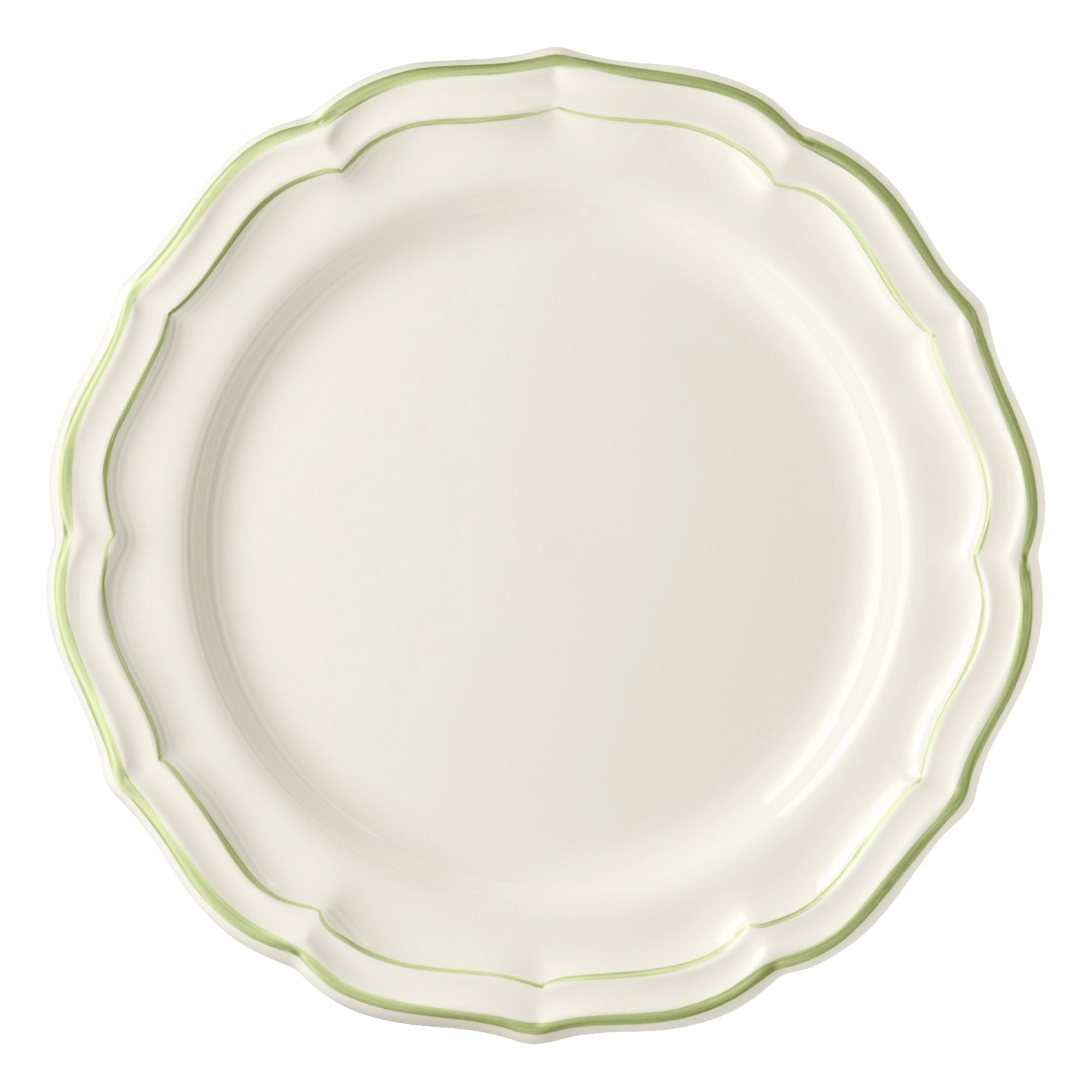 Set of 4 Dinner plates extra Filet - Green