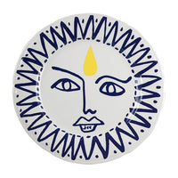 Set de 4 Assiettes plates extra Visage Archipel Sentimental - Multicolore