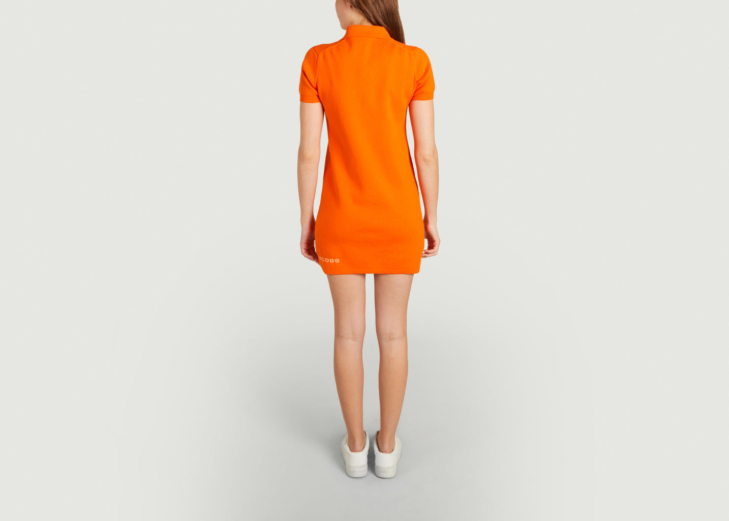 Short button-up polo dress - Cyclamen