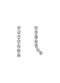 Boucles d'oreilles pendantes avec cristaux de verre - Crystal