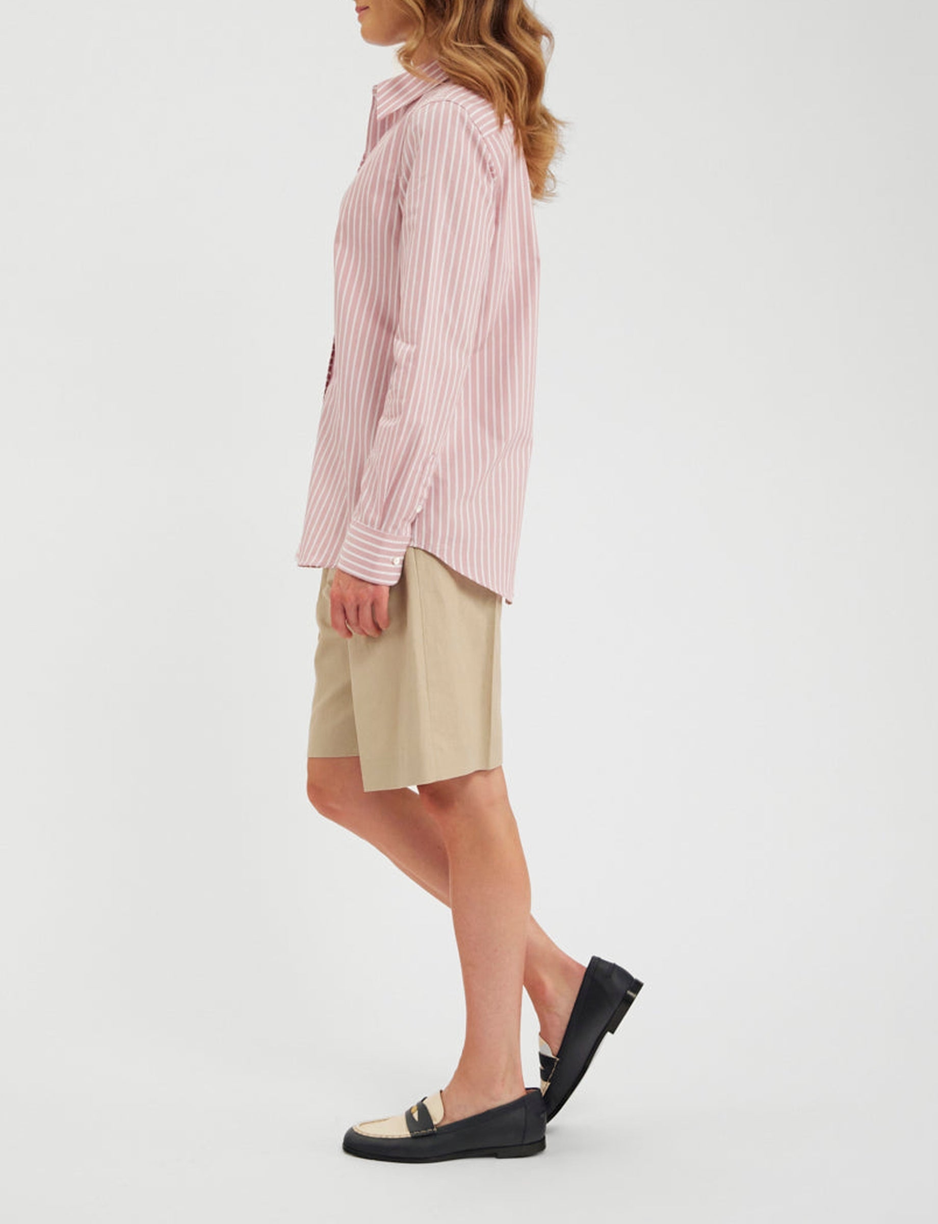 3qty RELIQUAT 65€ 0%  / Chemise cintrée Martin - White Pink