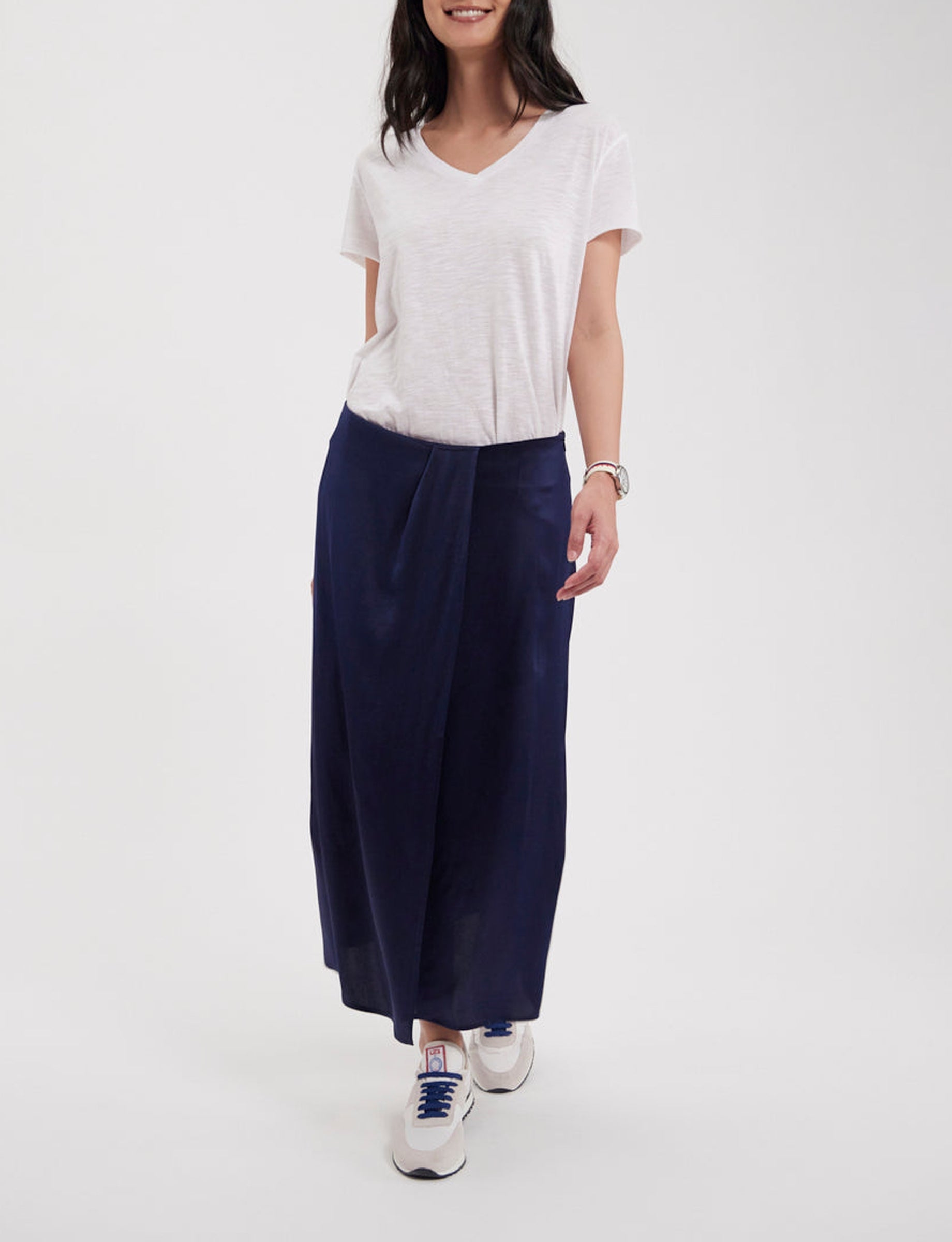 9qty RELIQUAT 90€ 0%  / Jupe portefeuille Aurelie - Blue Navy