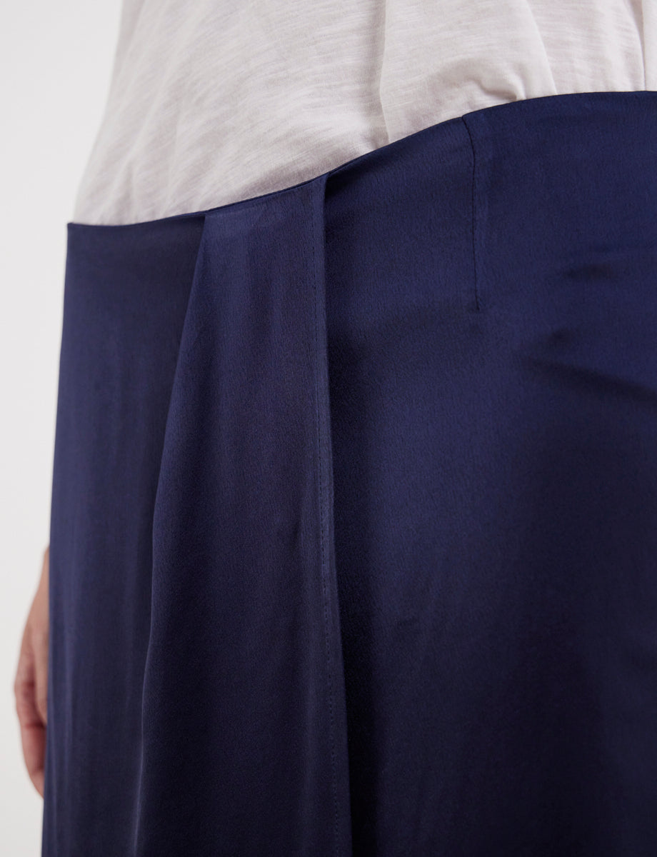 9qty RELIQUAT 90€ 0%  / Jupe portefeuille Aurelie - Blue Navy