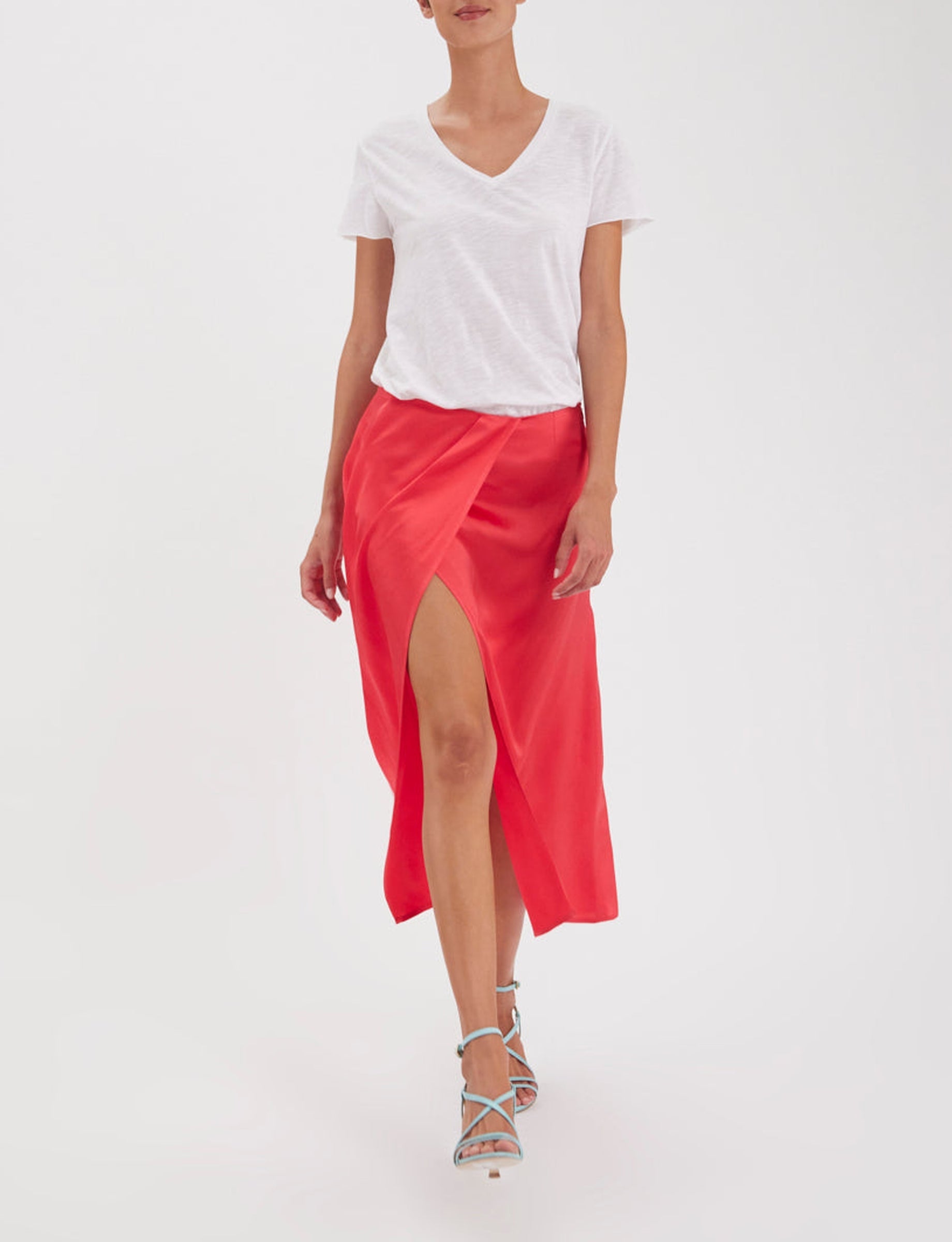 4qty RELIQUAT 90€ 0%  / Jupe portefeuille Aurelie - Pink