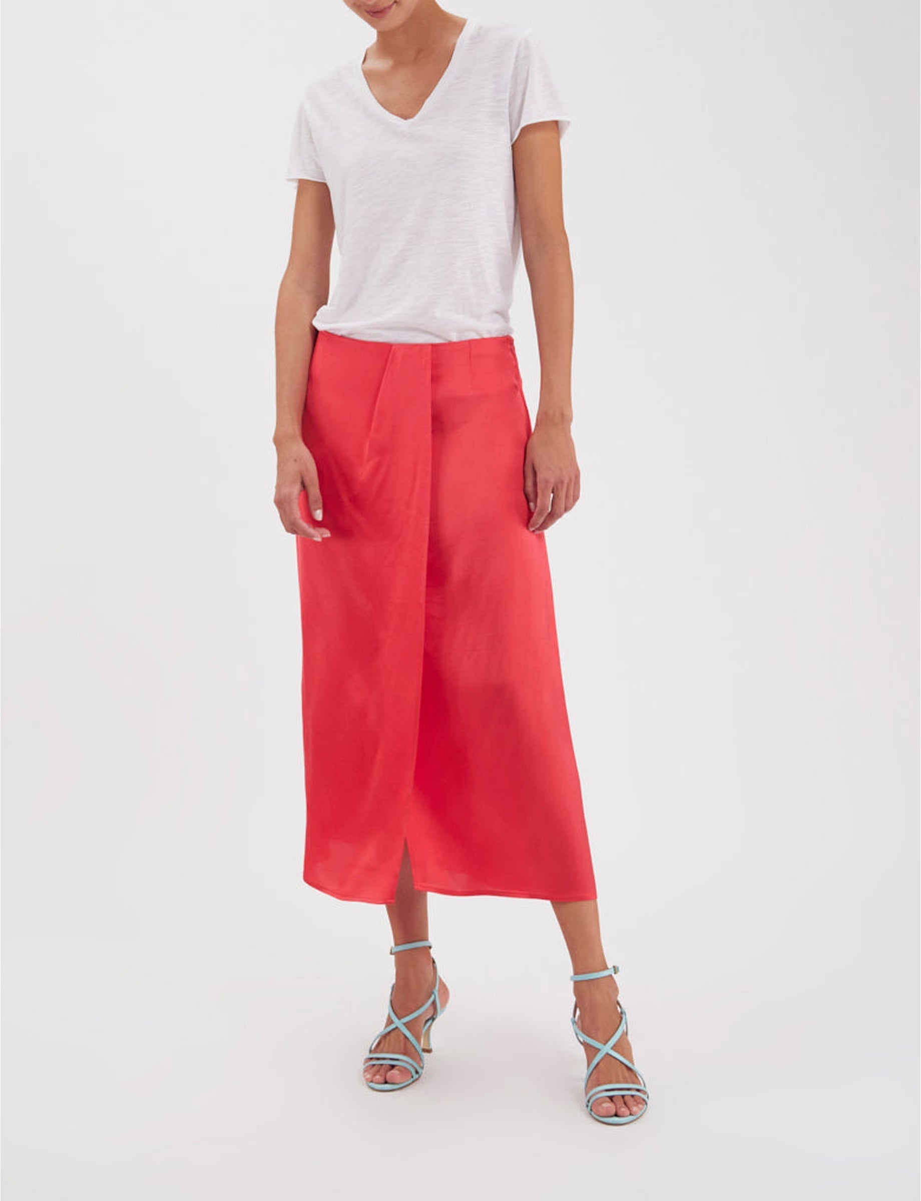 4qty RELIQUAT 90€ 0%  / Jupe portefeuille Aurelie - Pink