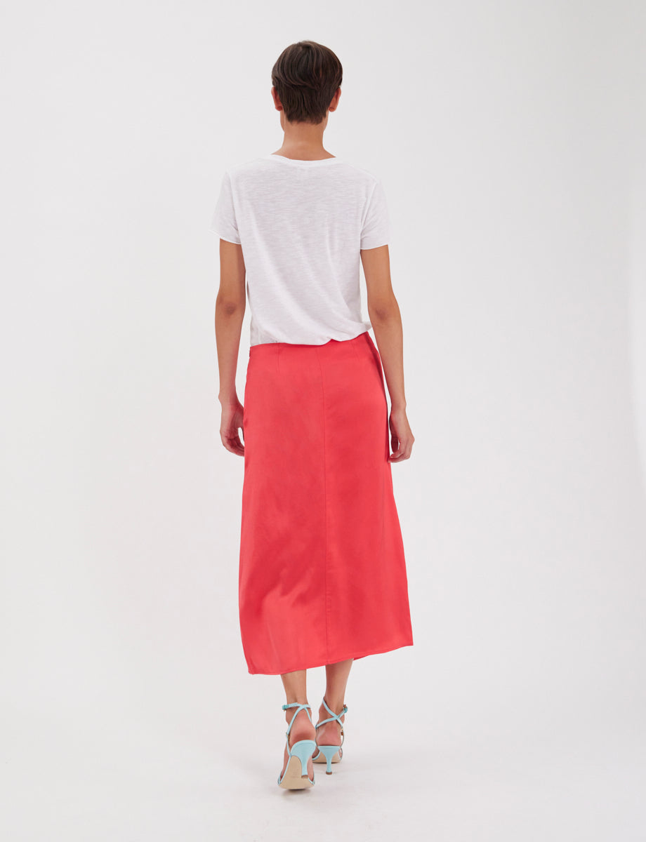 4qty RELIQUAT 90€ 0%  / Jupe portefeuille Aurelie - Pink