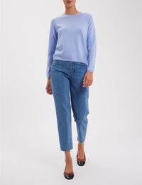1qty RELIQUAT 75€ 25%  / Pull droit Angelina en laine - Blue Light