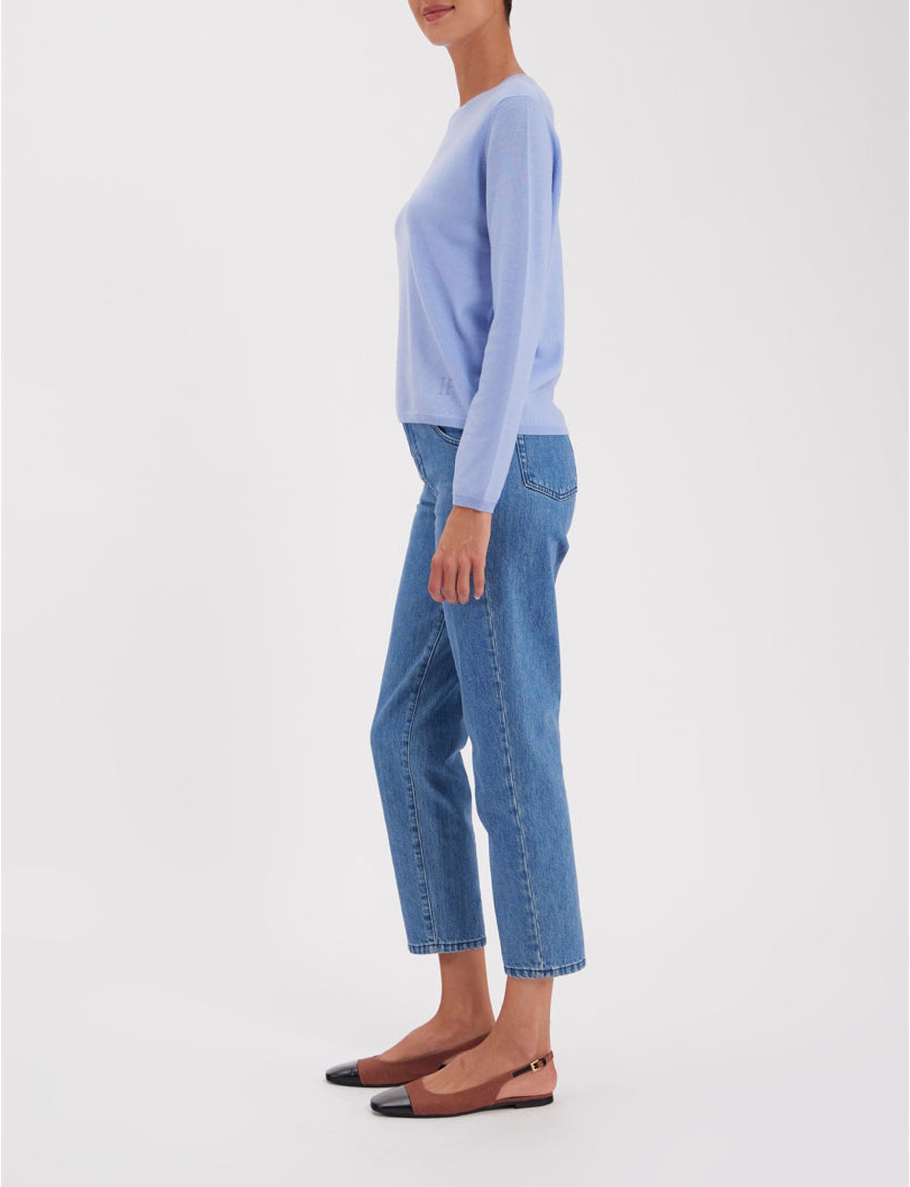 1qty RELIQUAT 75€ 25%  / Pull droit Angelina en laine - Blue Light