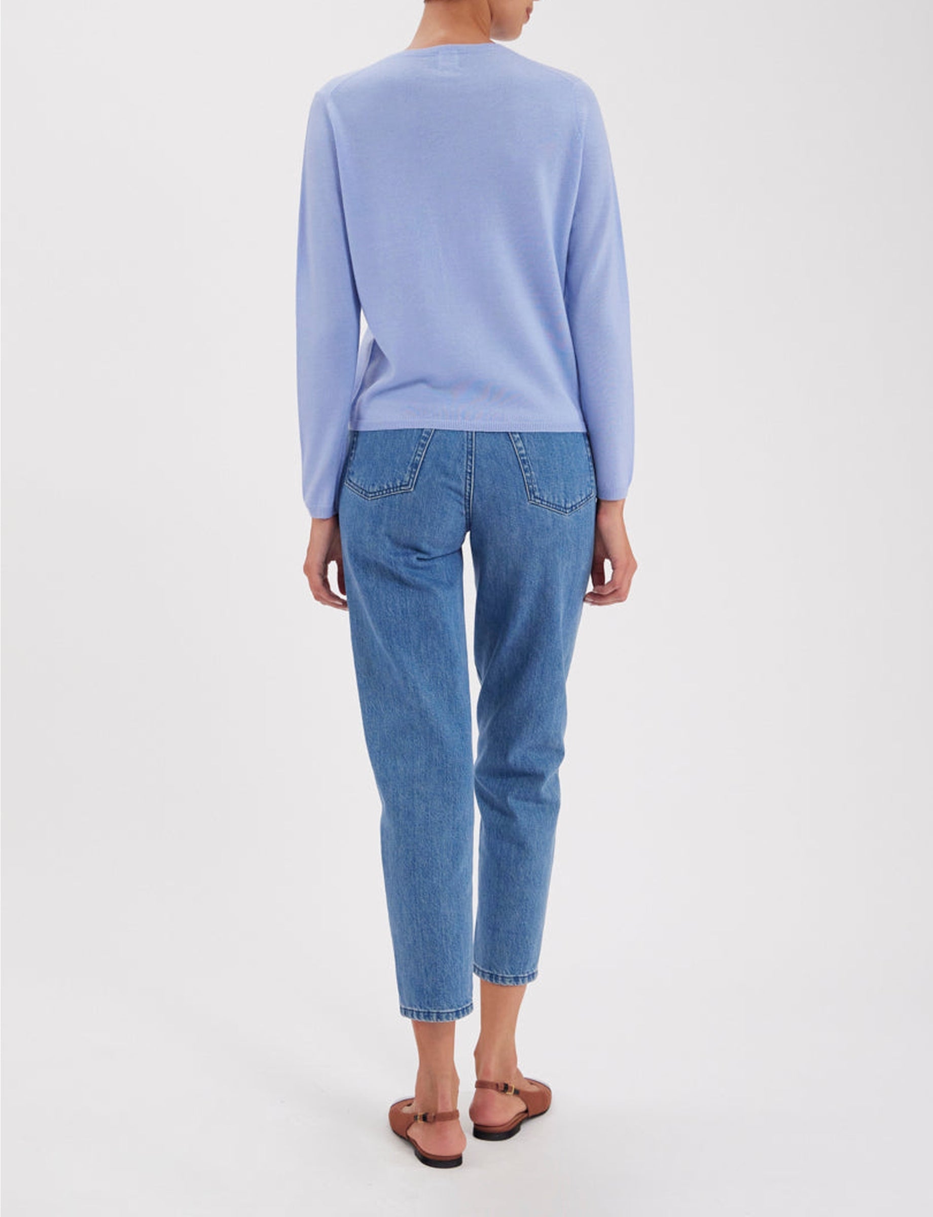 1qty RELIQUAT 75€ 25%  / Pull droit Angelina en laine - Blue Light