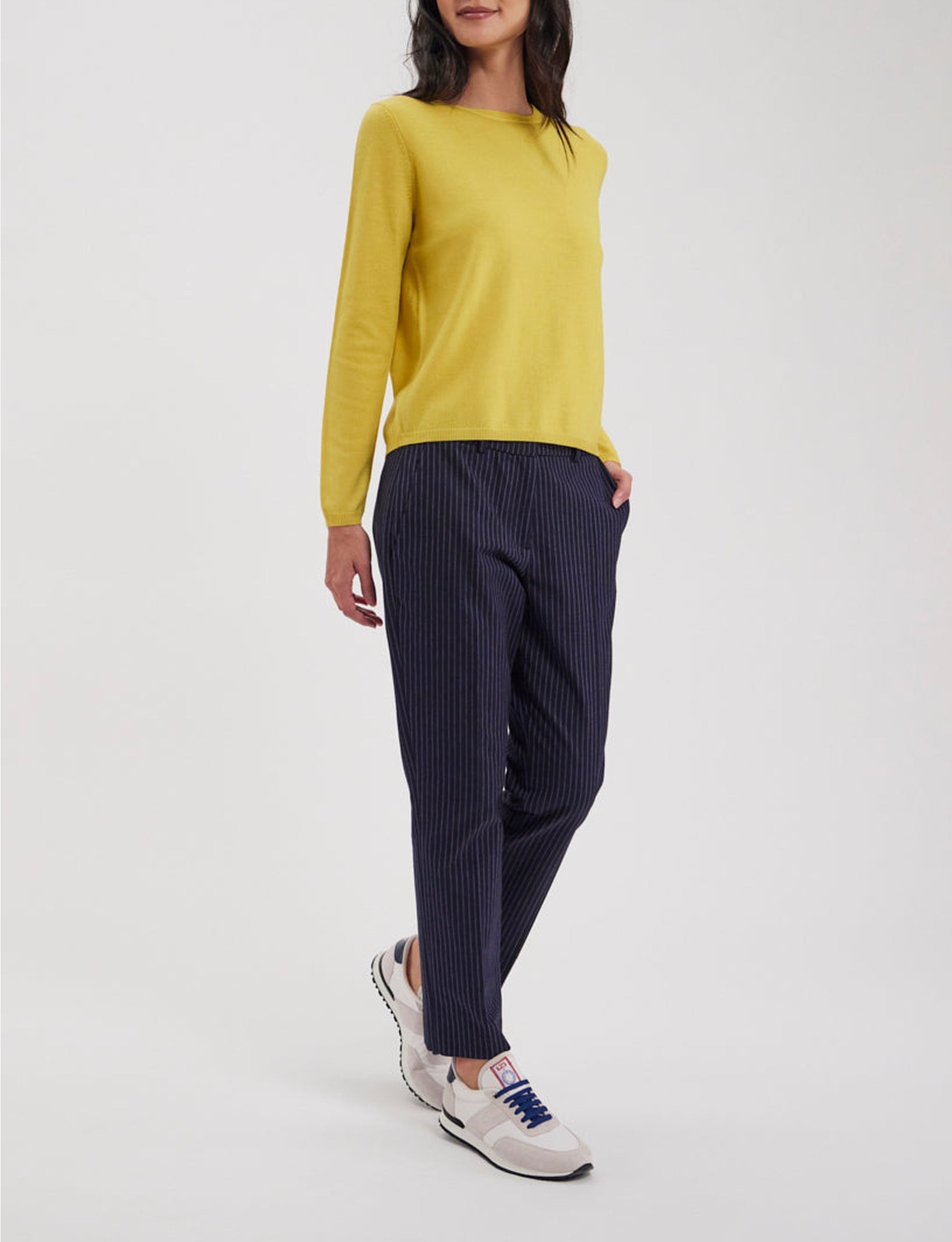 2qty RELIQUAT 75€ 50%  / Pull droit Angelina en laine - Yellow