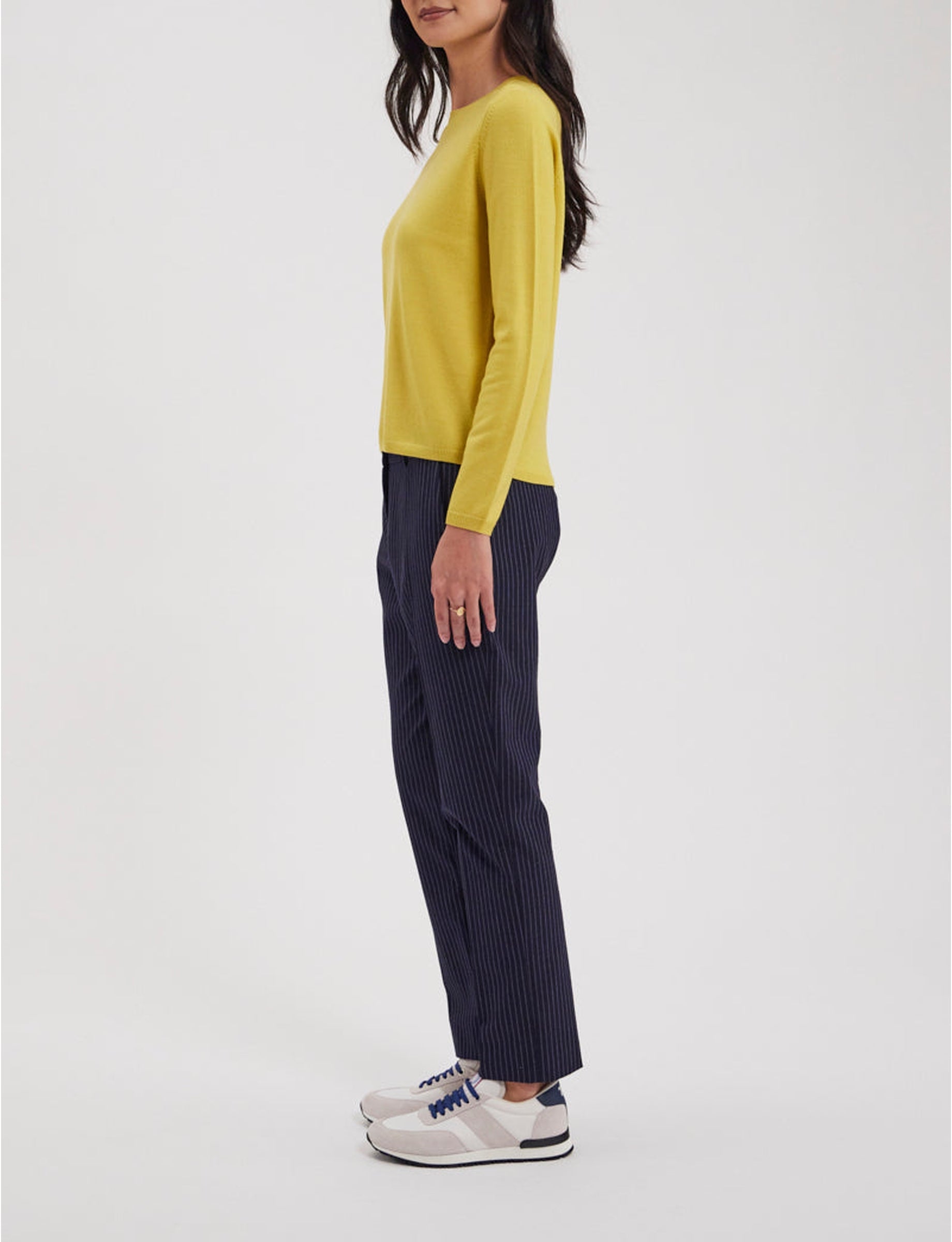 2qty RELIQUAT 75€ 50%  / Pull droit Angelina en laine - Yellow