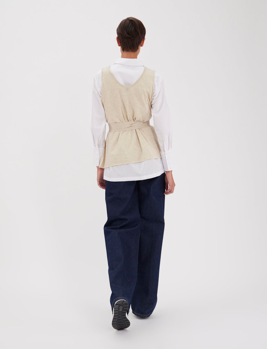 40qty RELIQUAT 65€ 5%  / Débardeur noué Albane - Beige